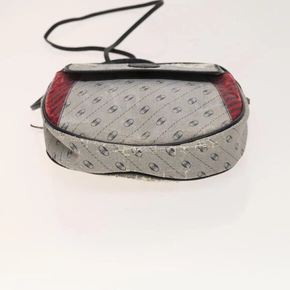 GUCCI GG Plus Supreme Shoulder Bag PVC 2Set Navy Beige gold Auth th6282 - Picture 6 of 16